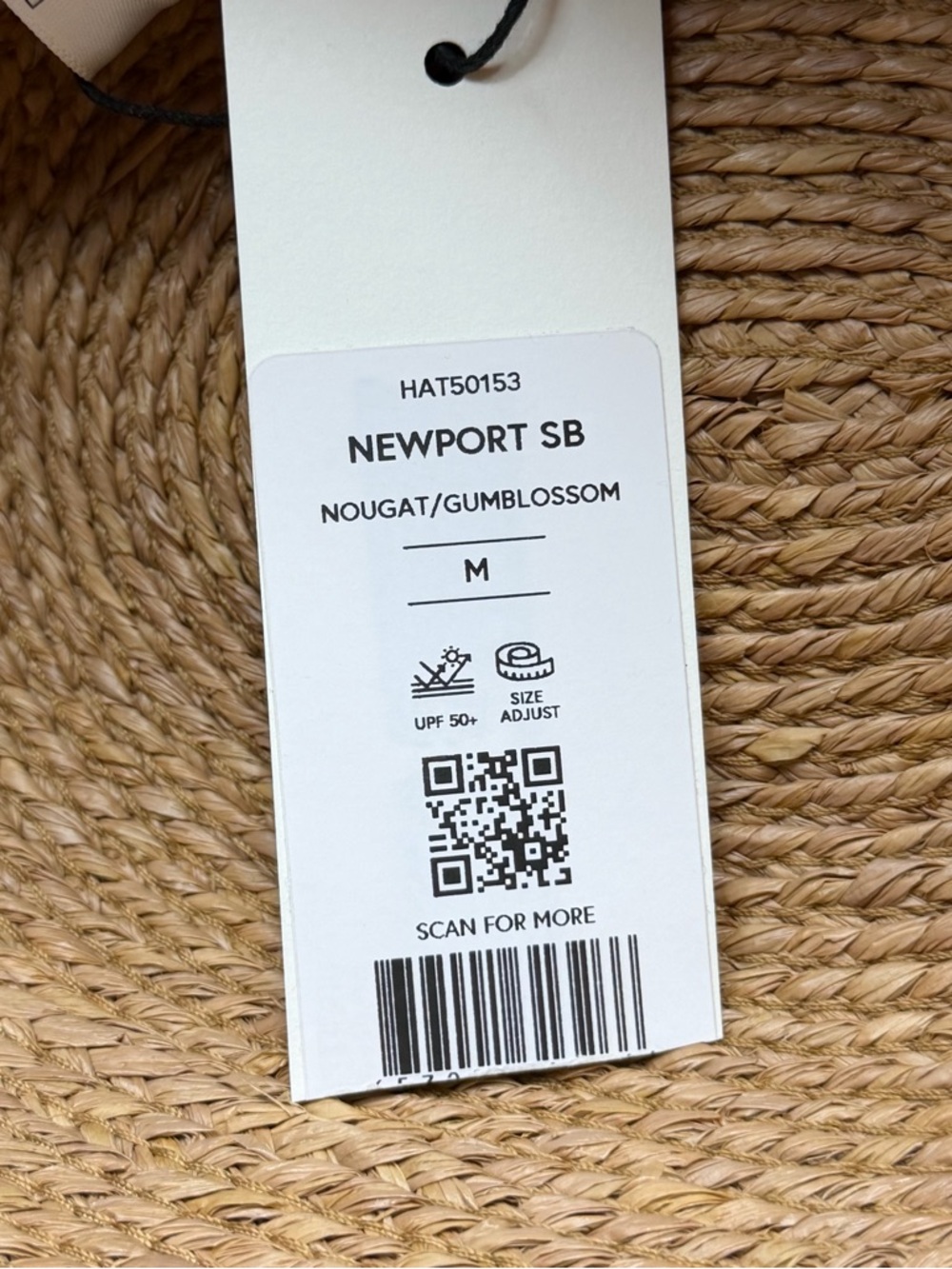 HELEN KAMINSKI NEWPORT SB RAFFIA WOMENS MEDIUM UPF 50 HAT NOUGAT/GUMBLOSSOM NEW - Picture 9 of 10